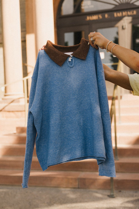 Classic Cutie Polo // Dusty Blue *RESTOCKED*